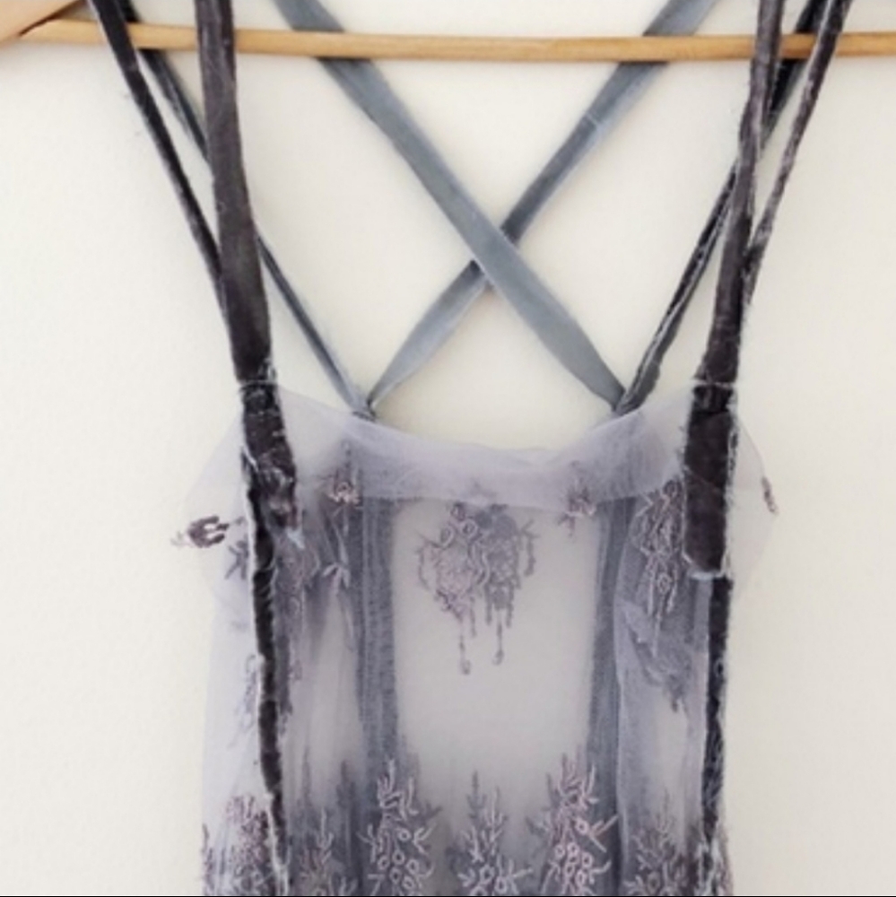 ISO!!! Free People Millicent Slip Grey/Dusty Lavender - Picture 3 of 6